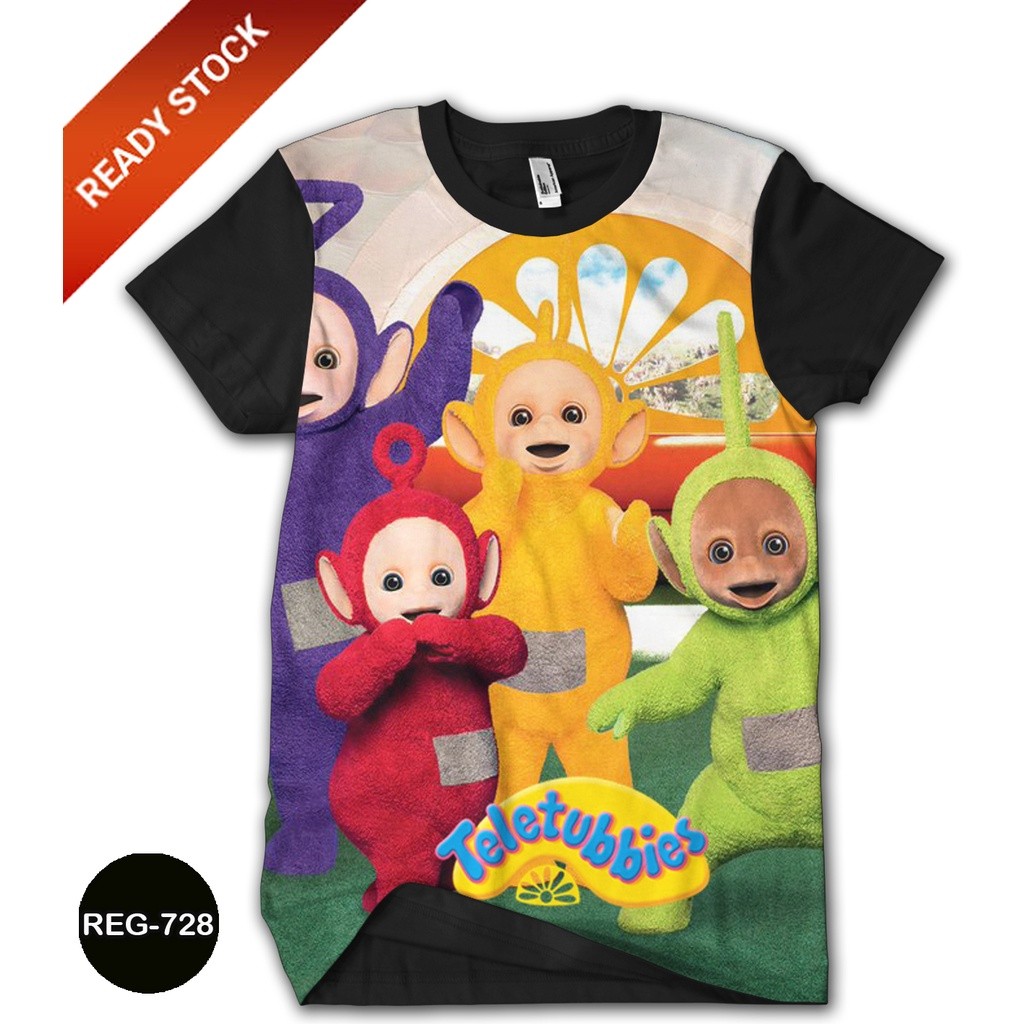 Kaos Teletubbies 3D Baju Anak Teletubbies Lucu Murah Meriah #REG-728 S-2XL