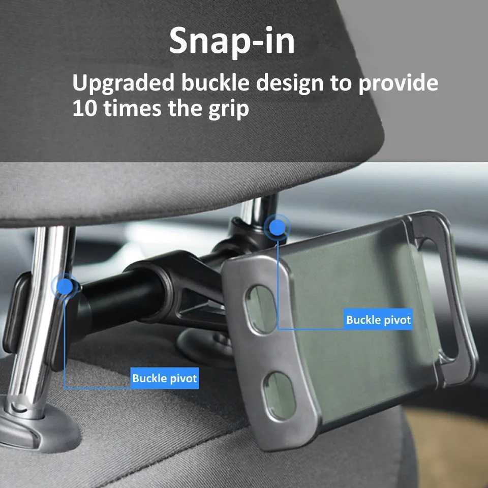 COD Car Stand Phone Holder Dudukan Tempat HP Smartphone Tablet Model Jepit Di Headrest Back Seat Jok