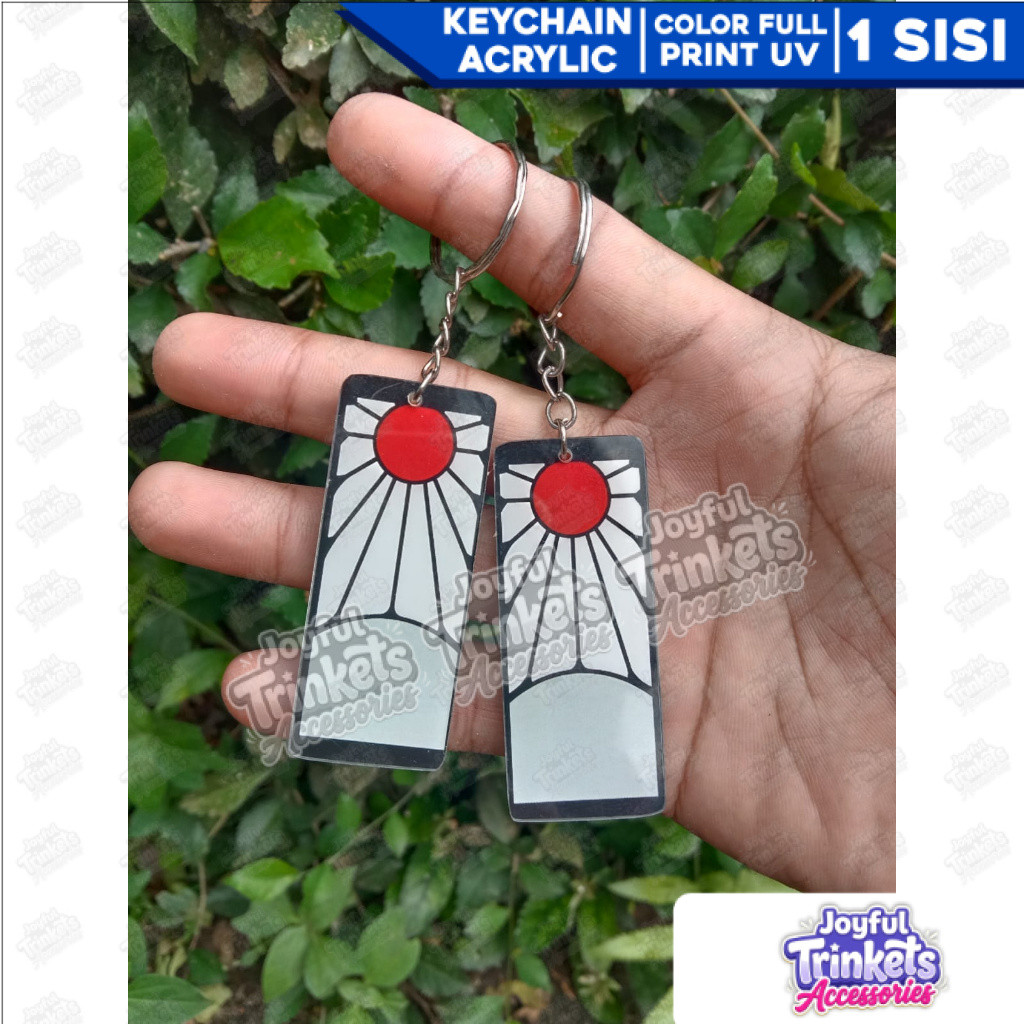 Gantungan Kunci Anting Tanjiro Kimetsu no Yaiba - Gantungan Kunci Demon Slayer - Gantungan Kunci Akr