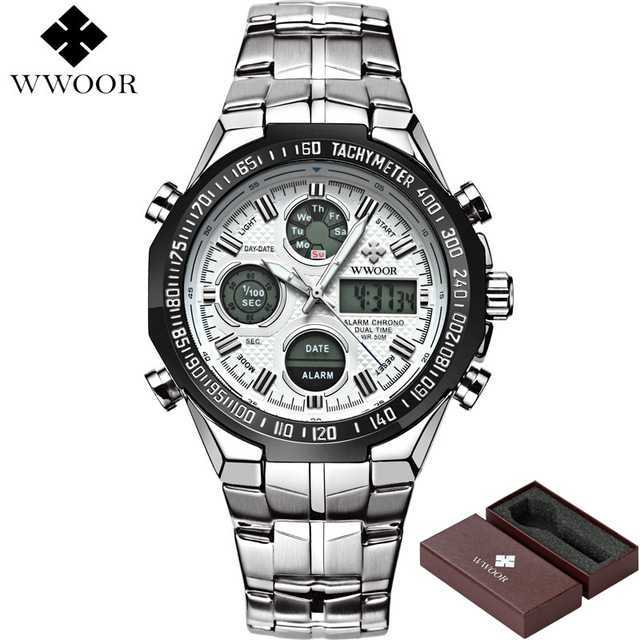 storeamelia WWOOR Jam Tangan Luxury Pria - 8019