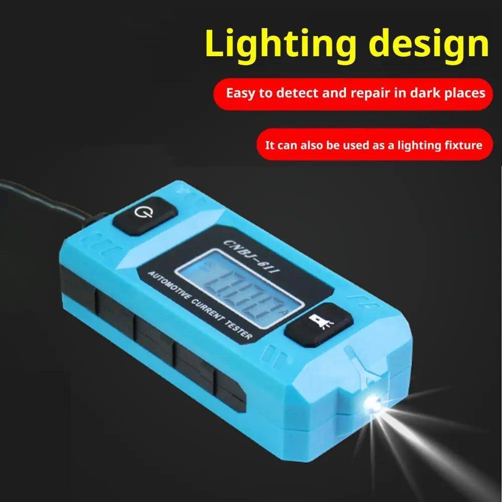 Automotive current detector, fuse current meter, automotive leakage current tester, micro dark curre