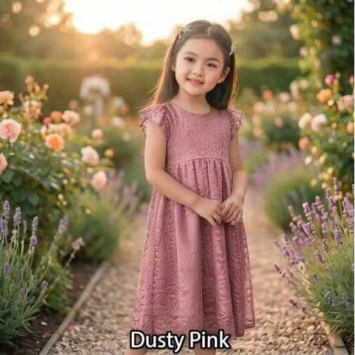 NIKMAT_GAMIS_DRESS ANAK CANTIK MODEL A-LINE BRUKAT   – Eksklusif & Trendy