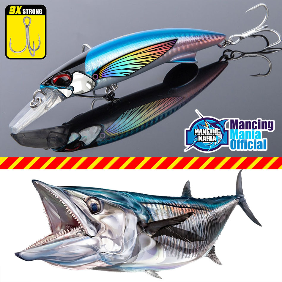 MANCING MANIA Umpan Pancing Minnow 40g Heavy Sinking Pin Tail Roughtrail Max Blazin Long Casting
