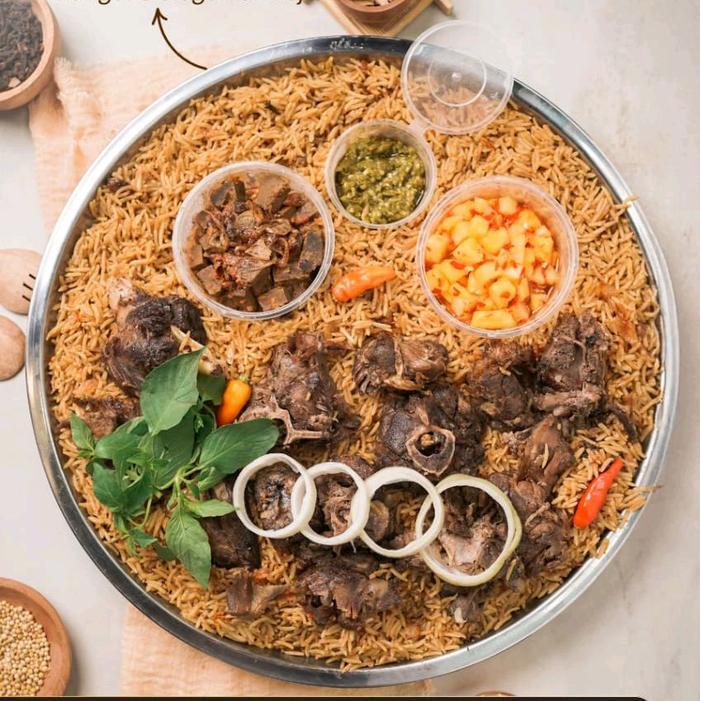 Tampah Spesial -Nasi Kebuli/Mandhi Kambing Goreng - Nasi Kebuli, Tampah 4 porsi