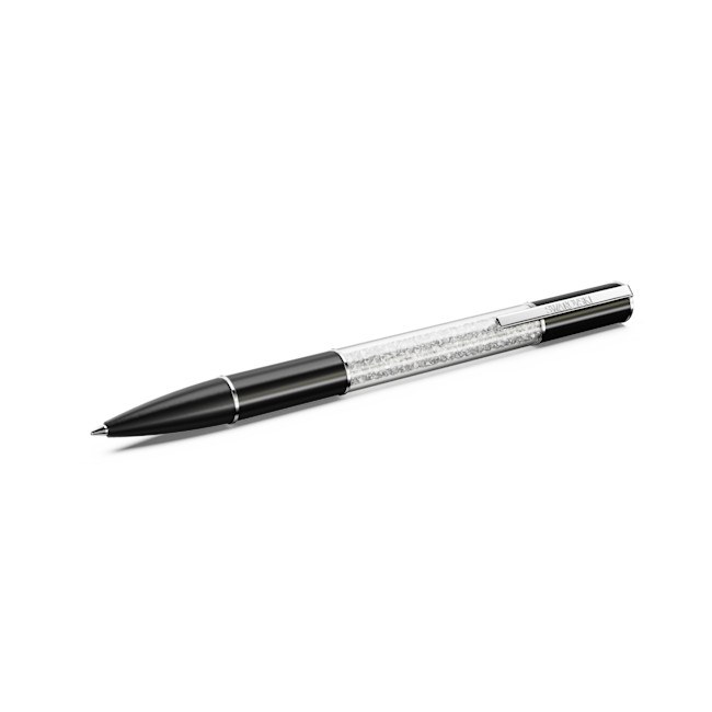 Swarovski - Crystalline ballpoint pen, Black, Rhodium plated