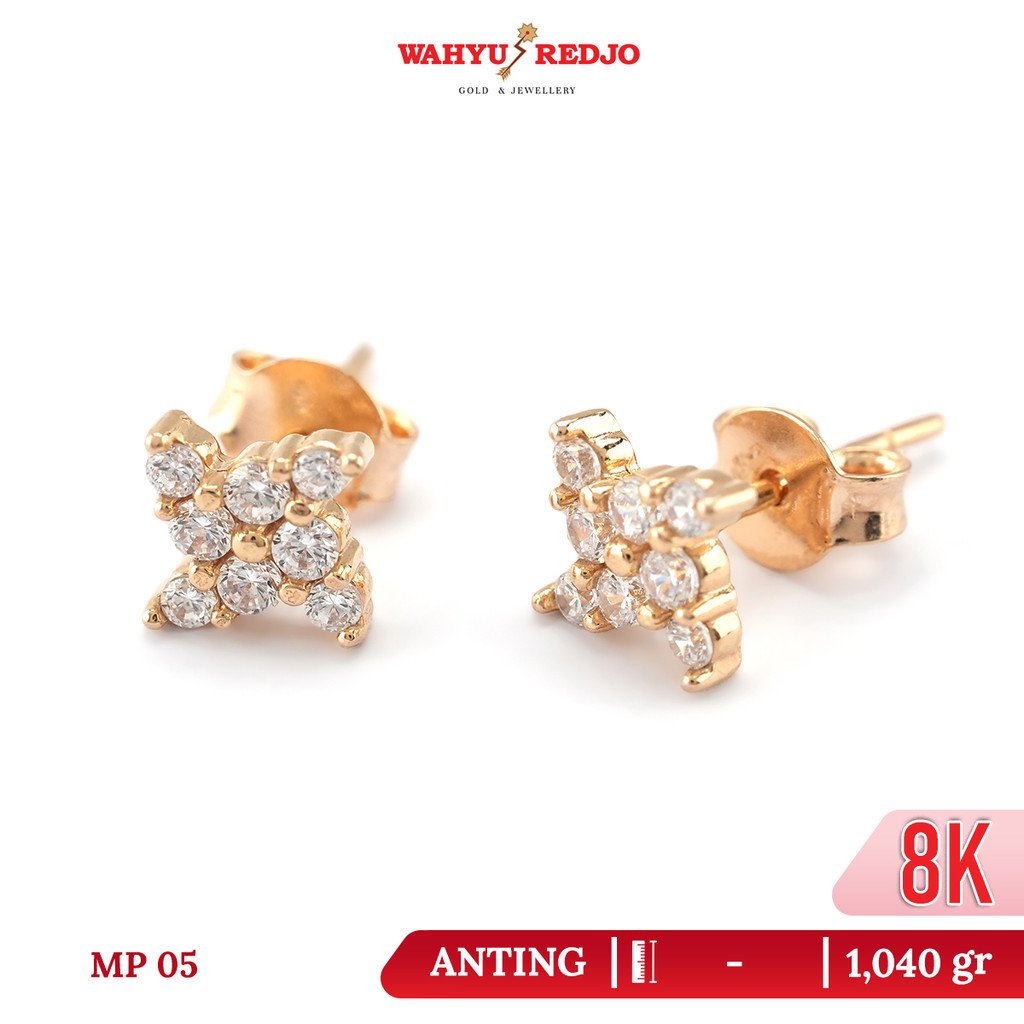 Anting-Anting Emas 8K Tusuk Wahyu Redjo AN-8K-32044514 Non Pameran