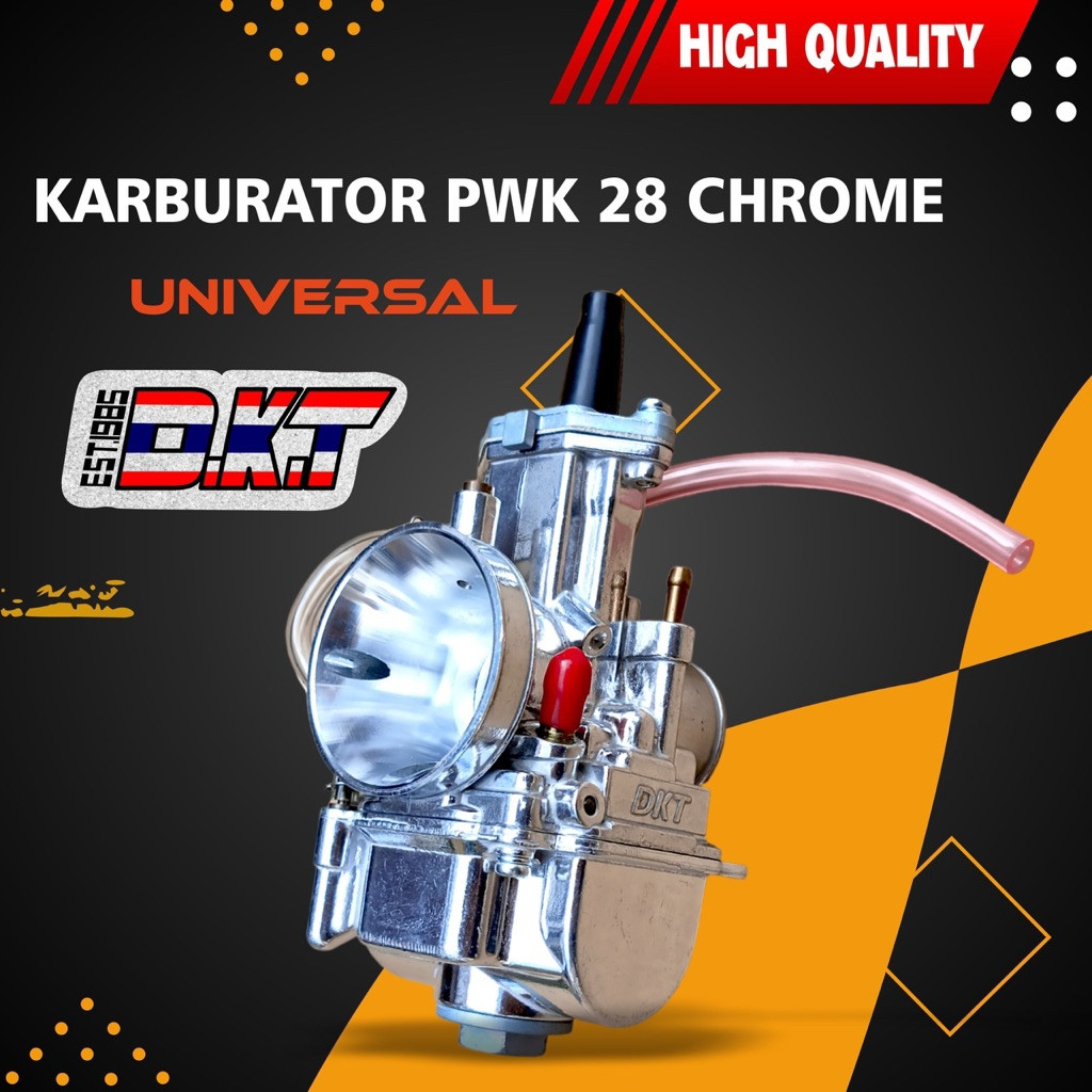 Karburator DKT Racing Karbu DKT PWK 28 PE 28 kotak kualitas THAILAND Chrome Series Bahan Kuningan un