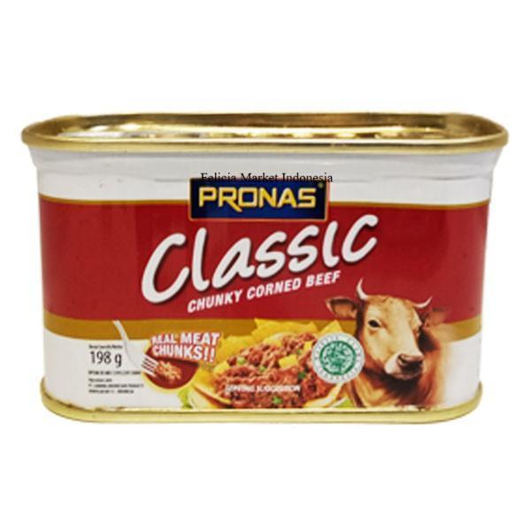Kornet Daging Sapi Suwir Classic Pronas 198 g