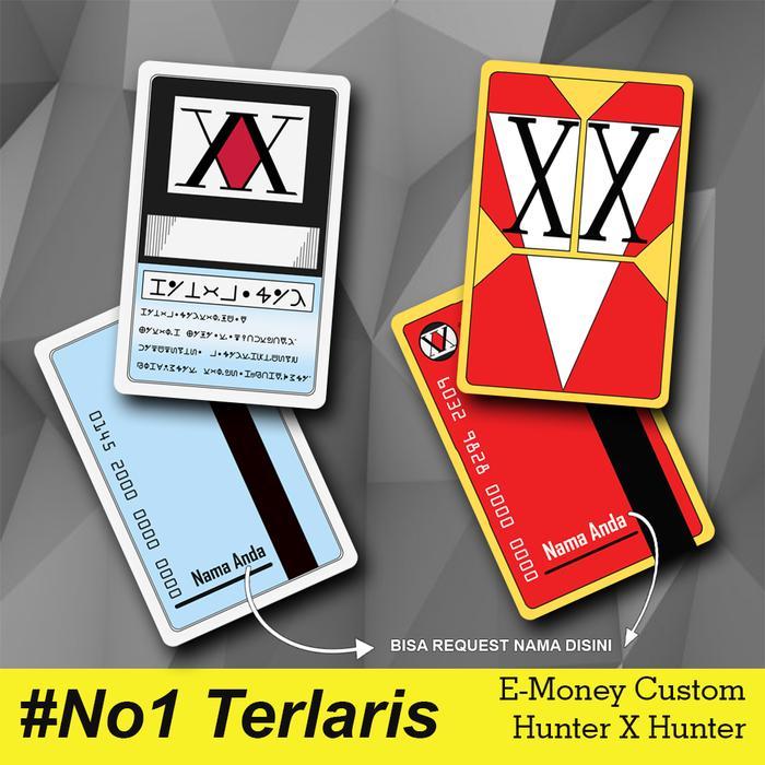 Custom Kartu Hunter X Hunter HXH bisa KRL, MRT, Busway dan NFC Hasil Cetak GLOSSY Mengkilap - Flazz 