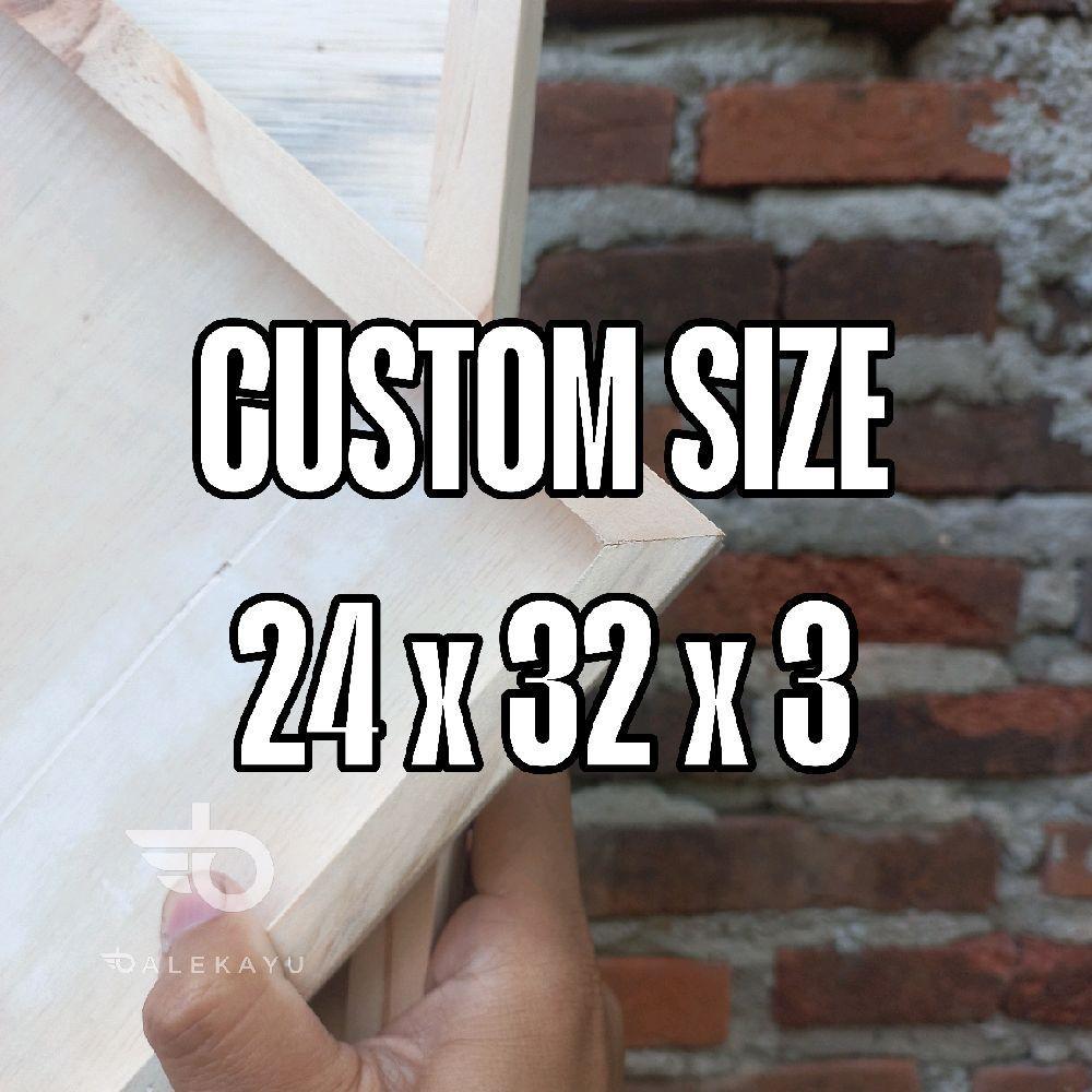Nampan Kayu Jati Belanda 24×32×3 cm alas triplek Baki Kayu Jati Belanda Nampan Kue Nampan seserahan 