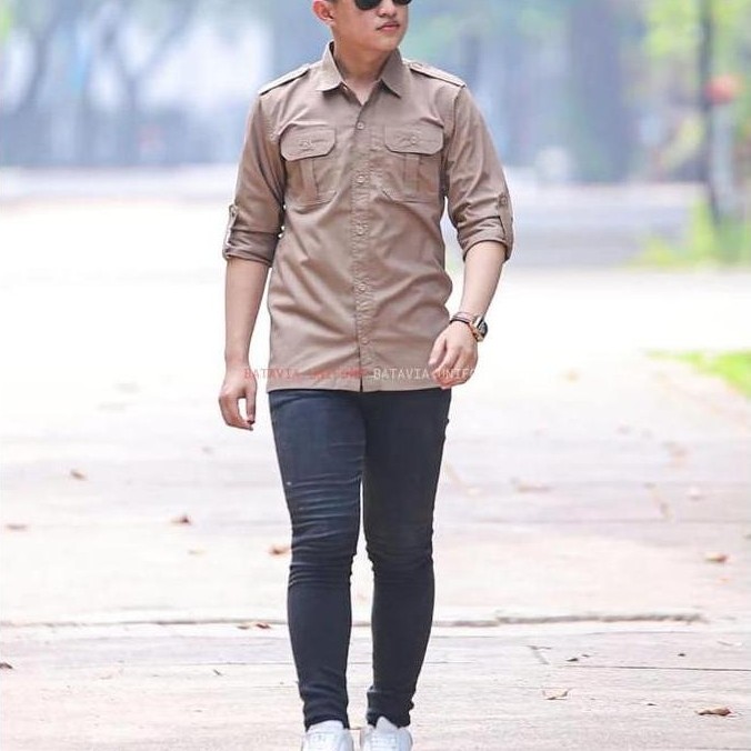 Kemeja PDL Lengan Panjang by Batavia Uniform - Kemeja Kerja Lapangan Tactical Lengan Panjang Pria Wa