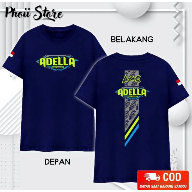 Hot Fashion Casual Unisex Adella Amc Bisa Dipake pria-wanita Short Sleeve T-Shirt