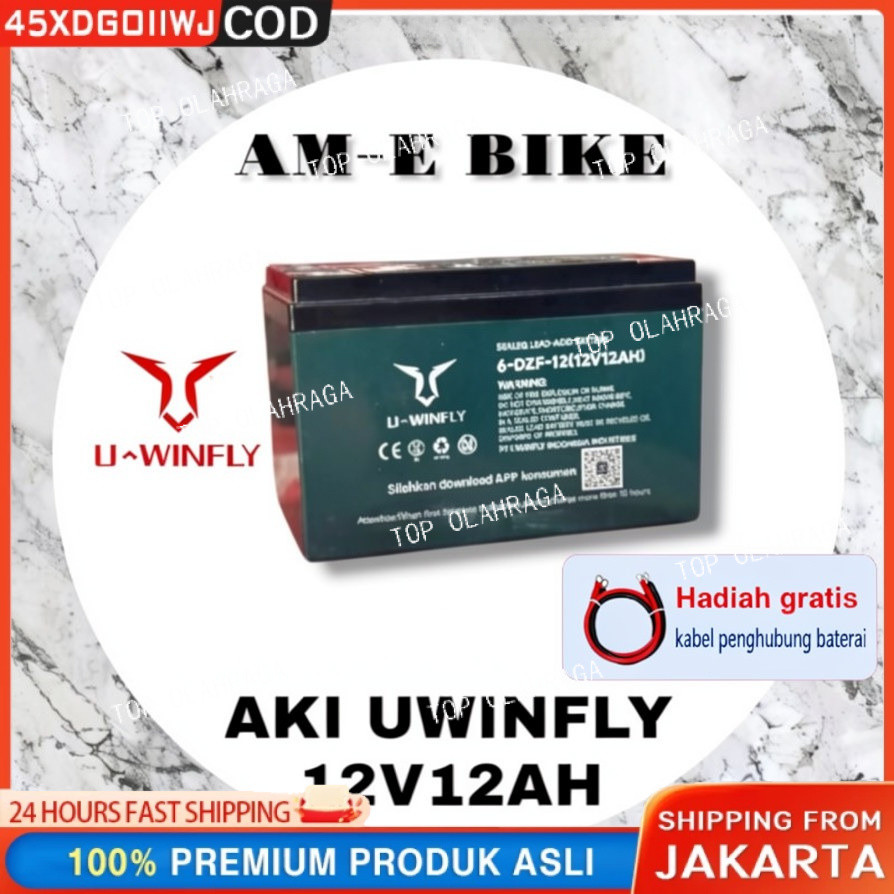 AKI / BATERAI  SEPEDA LISTRIK U-WINFLY 48V 12AH/12V 12AH ORIGINAL 1 SET