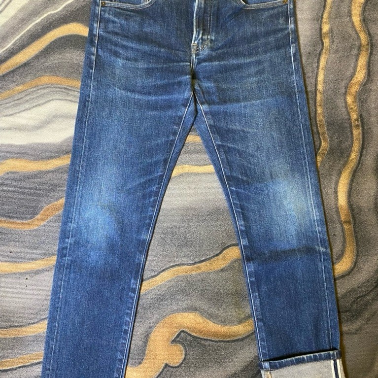 Celana Panjang Denim Uniqlo (Selvedge) Blue Wash Second Original