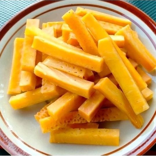 Yummy Keripik Stik Sukun Mentega 1kg - Cemilan Kering Goreng Asin Camilan Kripik - Food, Snack