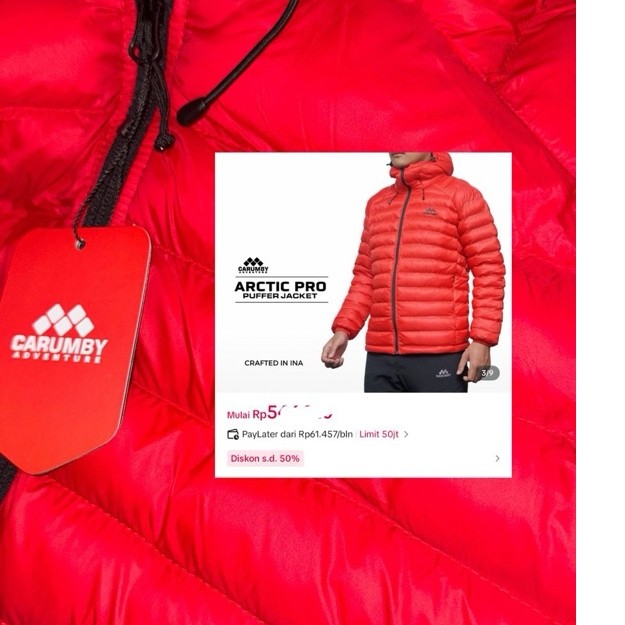 jaket puffer carumby second