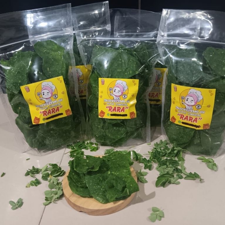 Krupuk Mentah Daun Kelor