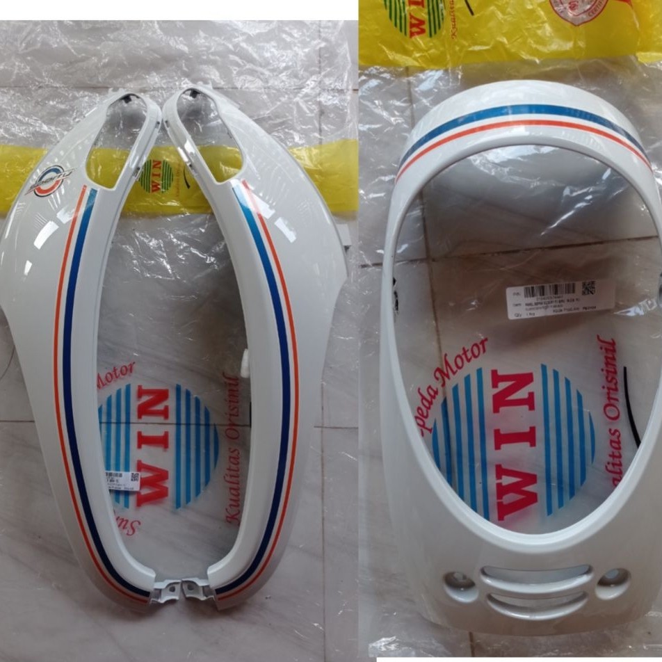 cover body depan scoopy fi 2013 - 2016 putih