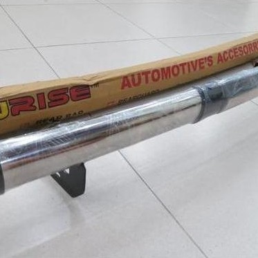 TERBARU - BEMPER BELAKANG TOYOTA ALL NEW RUSH STAINLESS STEEL OVAL REFLEKTOR