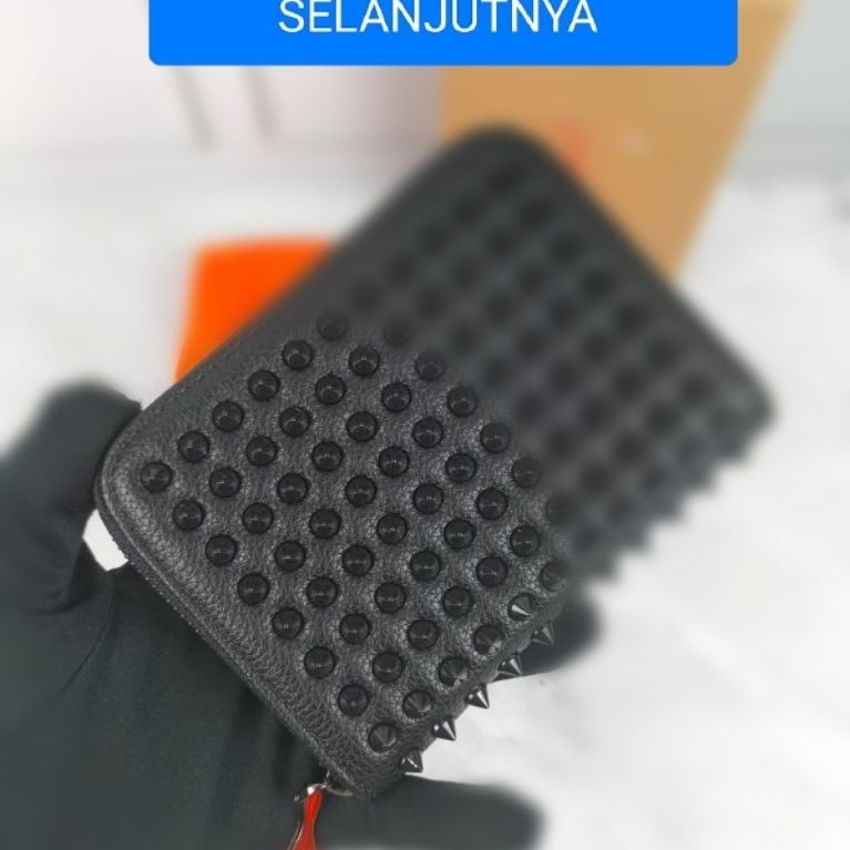 CARD HOLDER DOMPET KARTU BRANDED PRIA L080 DURI BLACK MIROR
