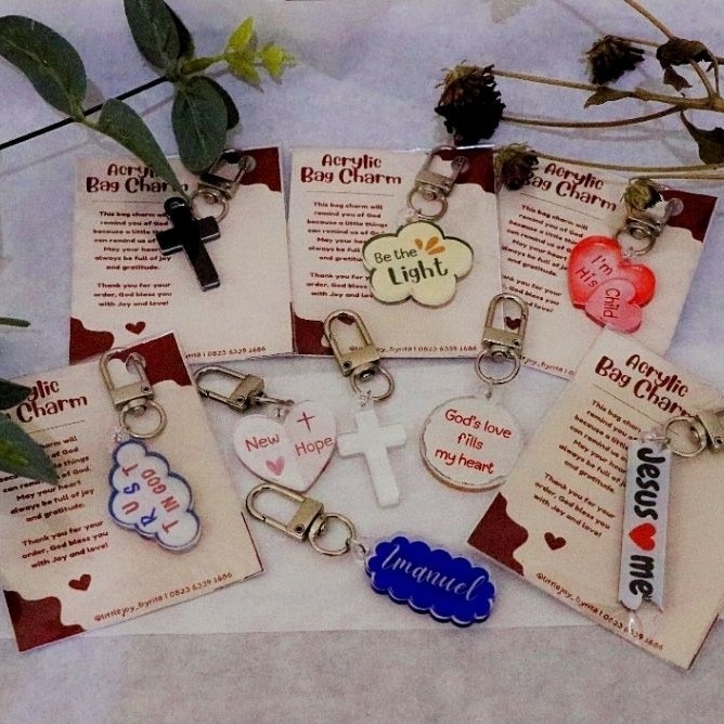Acrylic bag charm
