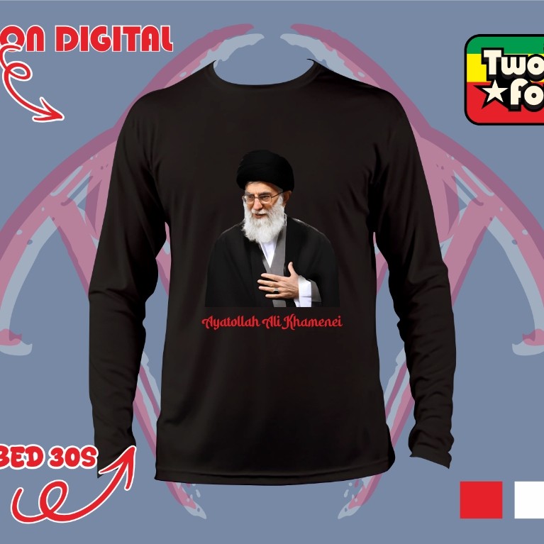 BAJU PANJANG ayatullah ali khamenei - KAOS PANJANG ayatullah ali khamenei - tshirt lengan panjang ay