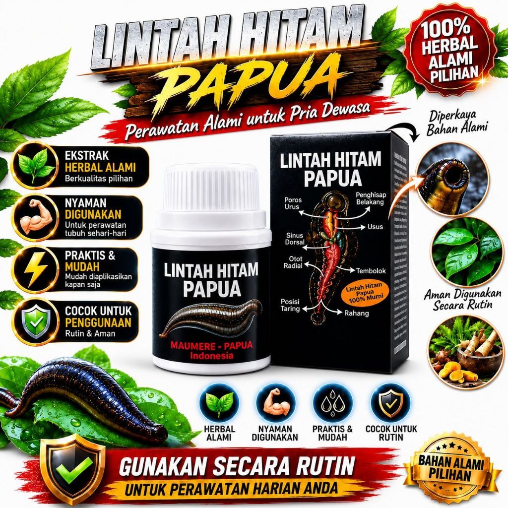 Minyak Lintah Hitam Asli Papua 100% Original khas papua