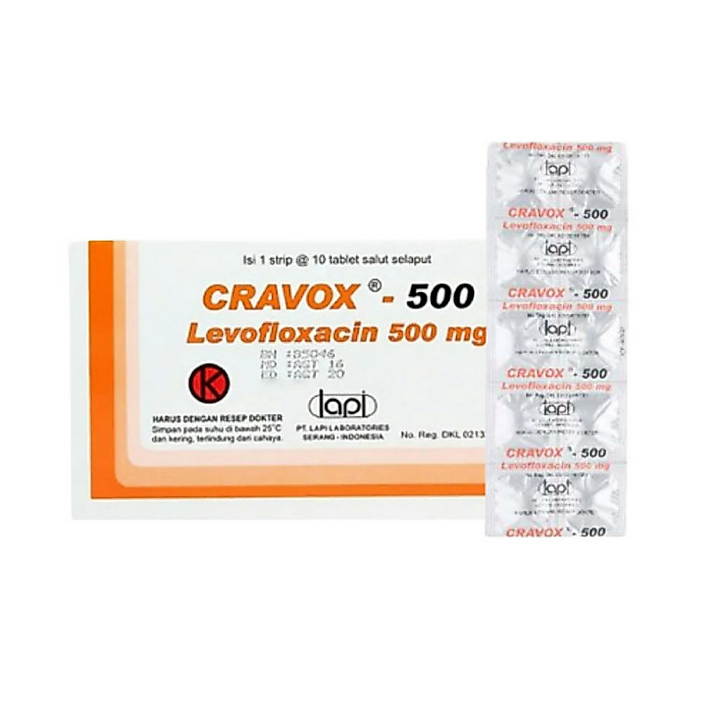 CRAVOX 500 500 MG 1 STRIP @ 10 TABLET SALUT SELAPUT