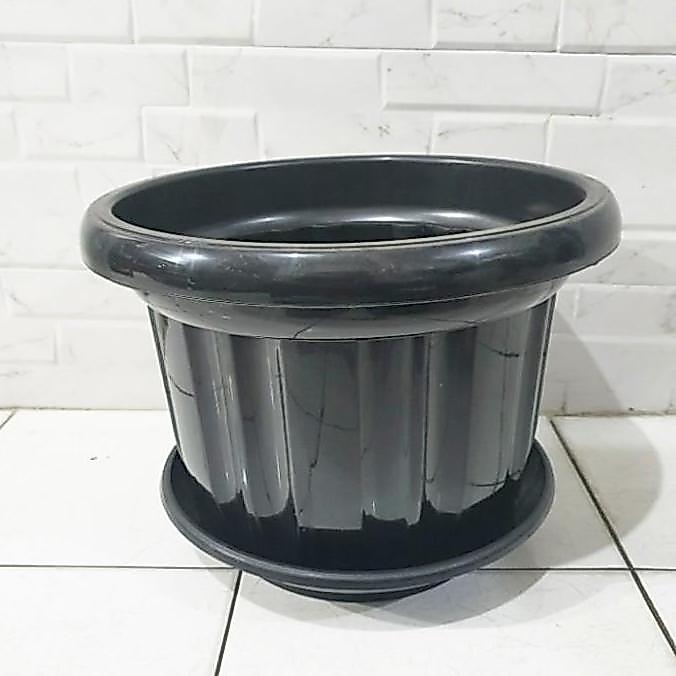 Okebro- Noni- Pot Jumbo Tanaman Besar 60 Cm Hitam Besar Tanaman Hias Buah/Bunga 60Cm Plastik Diamete