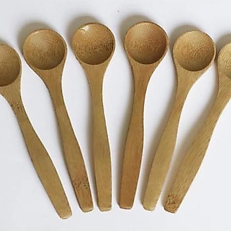 Sendok Kayu Kecil 13Cm Bulat Sendok Madu Allshop