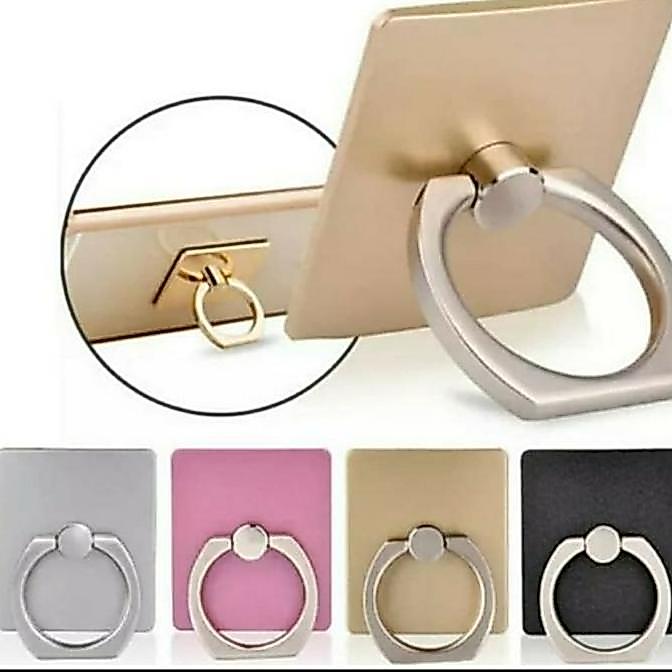 Iring I ring Stand Standing HP Pegangan HP Polos Belakang HP
