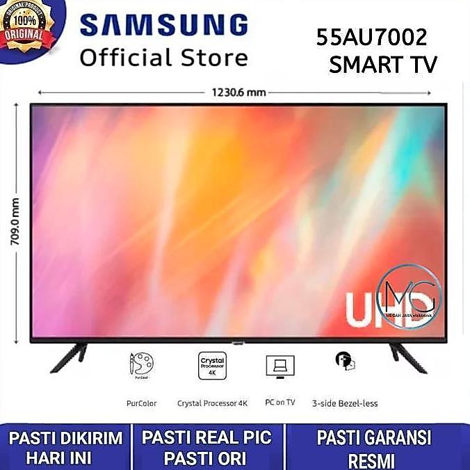 TERLARIS LED SAMSUNG 55INCH 55AU7002 4K UHD SMART TV