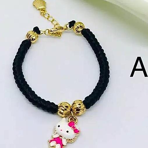 Gelang Anak Rajut Tali //Gelang Anak Lapis Emas // Perhiasan Anak