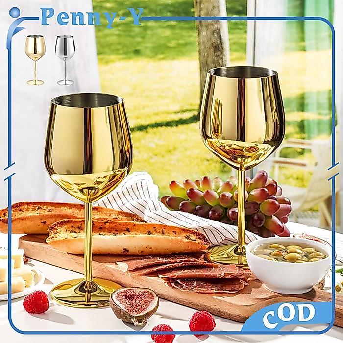 Gelas Wine Goblet Stainless Red Wine Glass Goblet Gelas Minum Wine