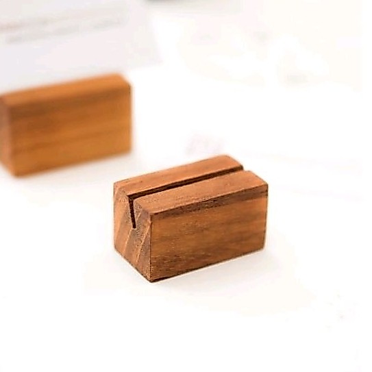 Name Tag/Food Tag Display Kayu Jati |Tempat Kartu Nama
