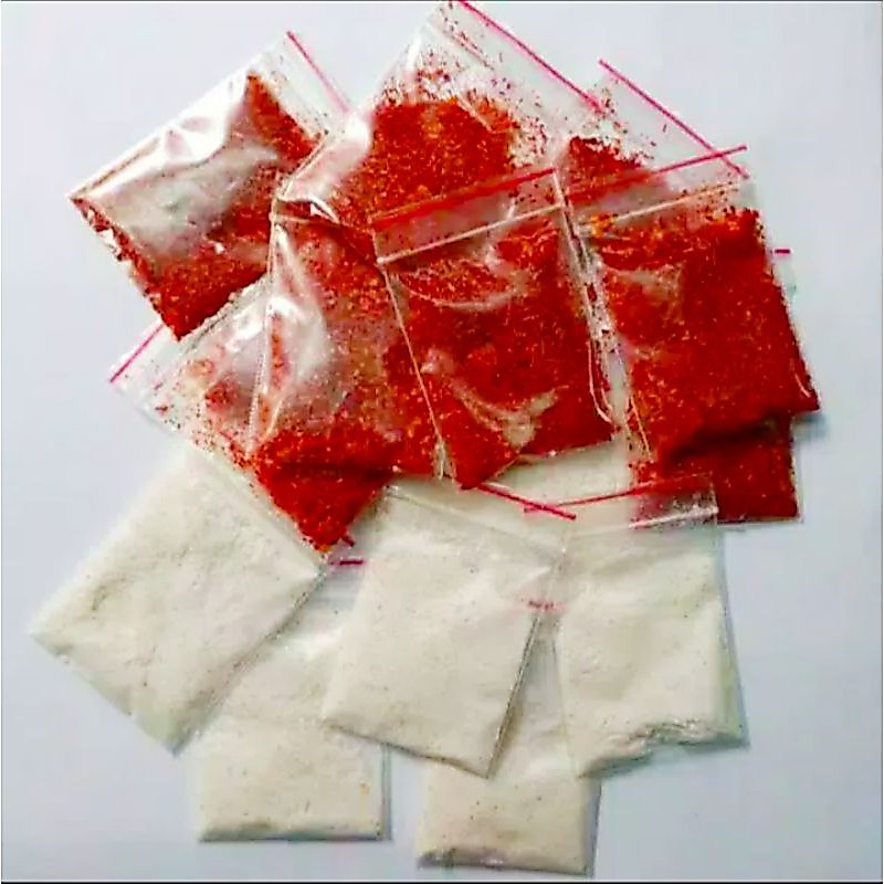 cabe tumbuk  dan bumbu racik baso aci
