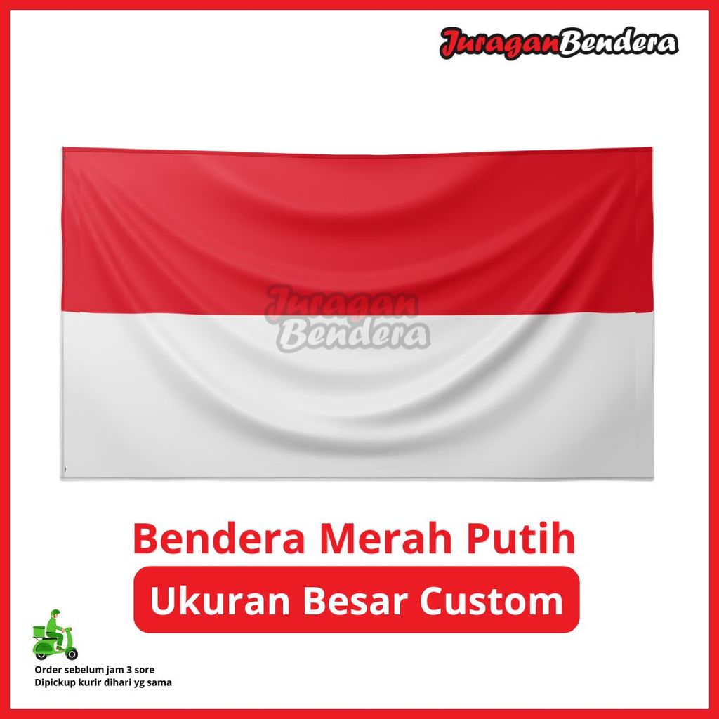 Bendera Merah Putih Ukuran Besar Custom PER METER / Giant Flag Merah Putih