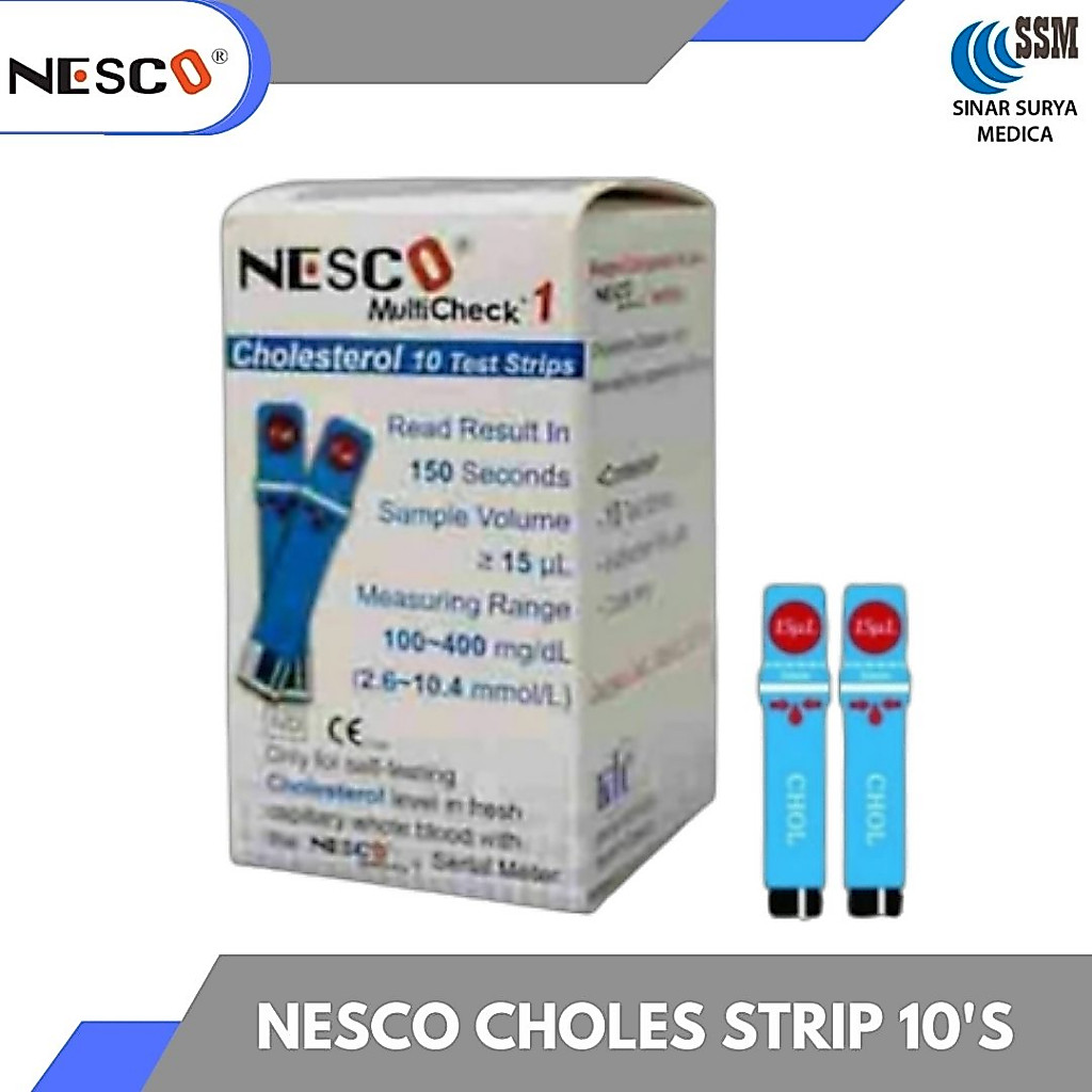 Strip Kolesterol Nesco / strip tes cholesterol nesco