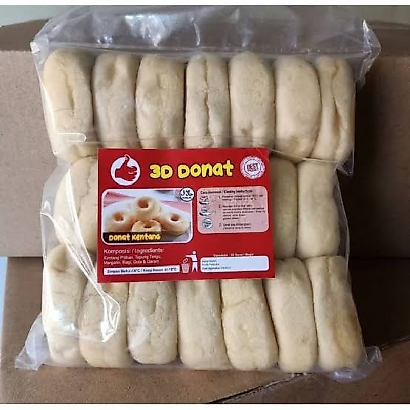 3D Donat iKentang isi 20 / Frozen Food
