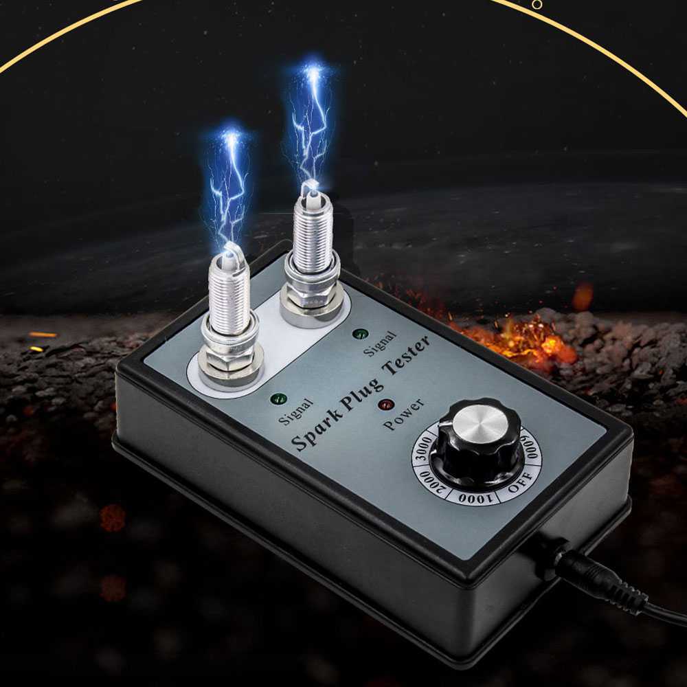 Alat Penguji Busi Mobil Motor Spark Plug Tester Dual Channel Alat Cek Busi Mati Koil Pengapian Otomo