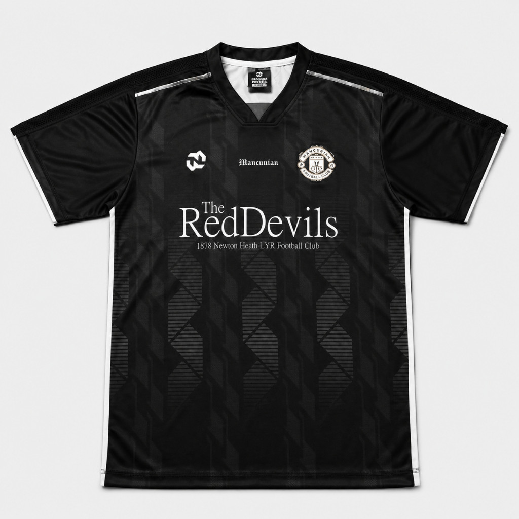 Fashion New Style Jersey Fantasy Red Devils Setan Merah Manch Black Logo 3D
