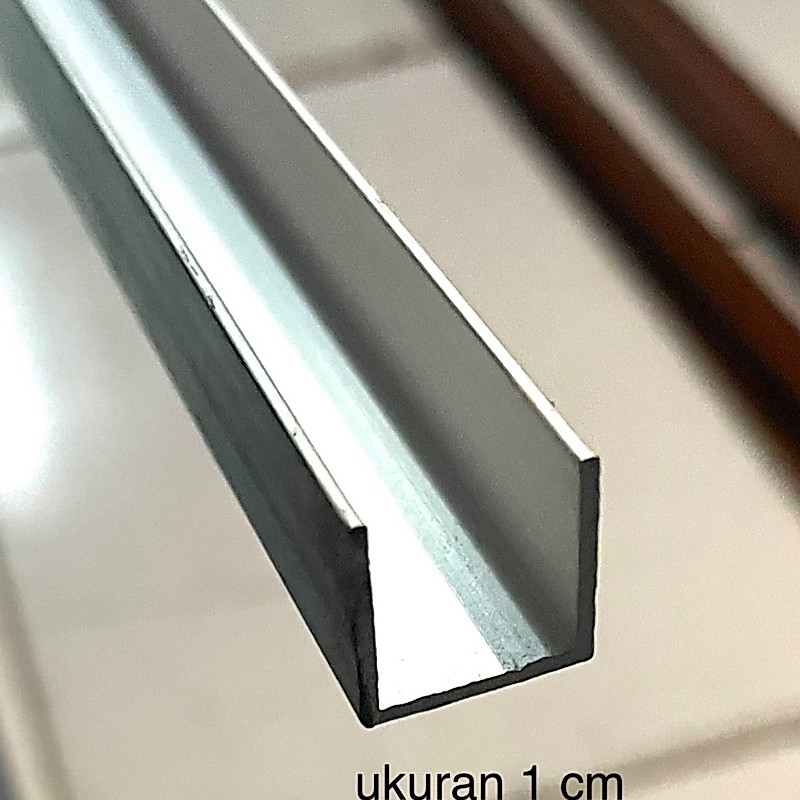 List U alumunium 1 cm U list plafon