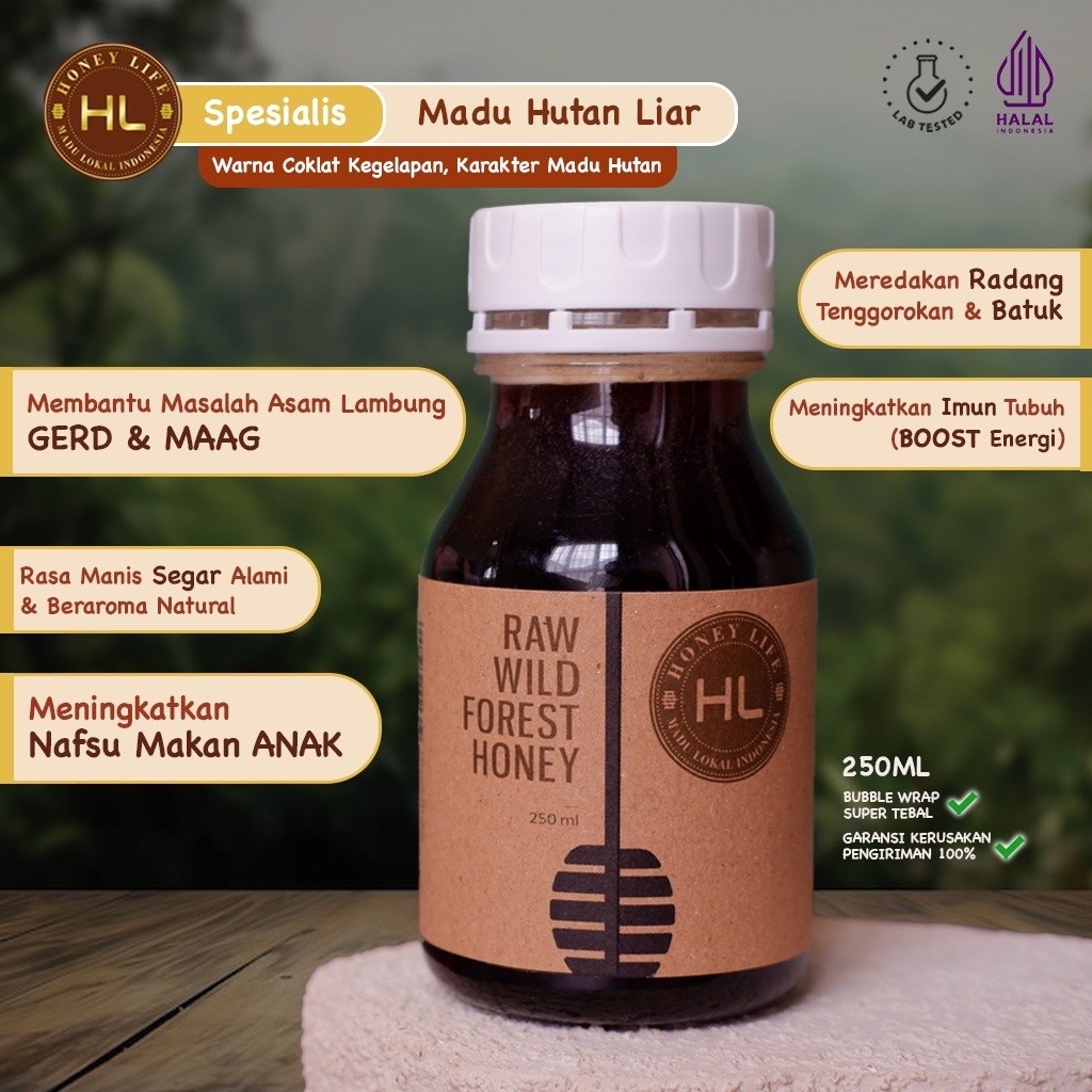 HL - Madu Asli Hutan Honey Life | Madu Murni Forest Honey