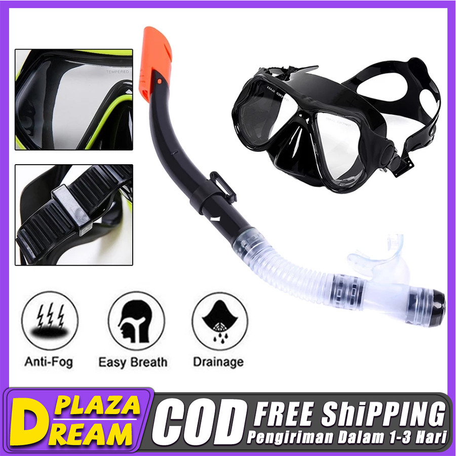 Kacamata Snorkeling PVC Kacamata Renang Snorkel PVC Perlengkapan Menyelam Peralatan Selam Snorkel Ke