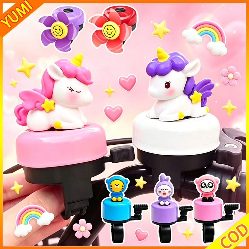 Lonceng Sepeda Unicorn Lucu Suara Lonceng Sangat Nyaring Sepeda Imbang Sepeda Gunung Sepeda Biasa
