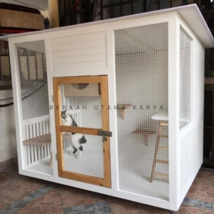 RUMAH KUCING KANDANG HEWAN PELIHARAAN CAT ROOM CUSTOM INDOOR OUTDOOR