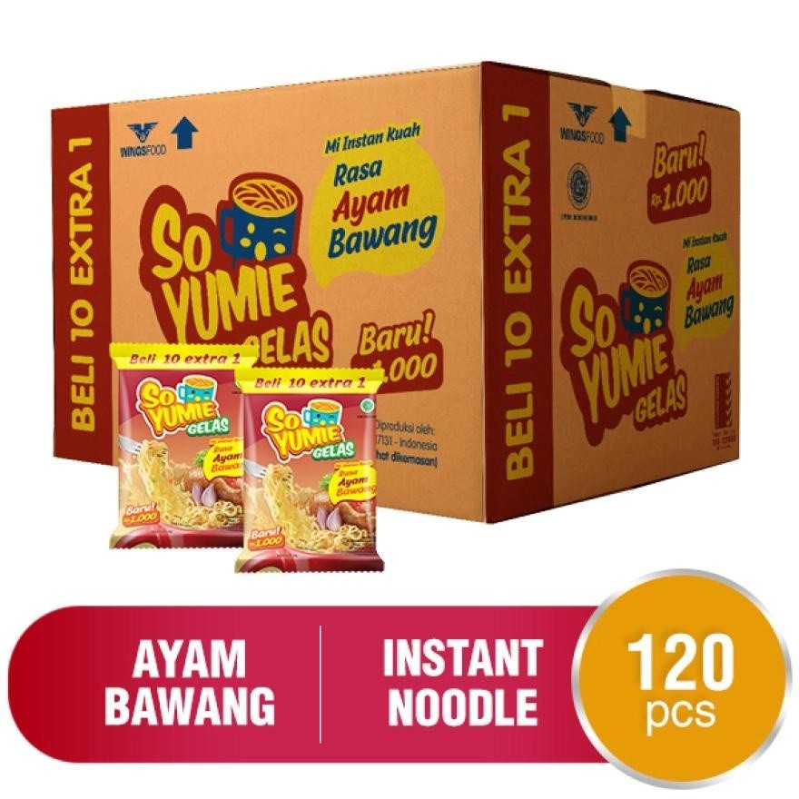 1 DUS 1 KARTON So Yumie Gelas MIE GELAS 1 DUS ISI 120 PCS -  - EOSISHOP88 mie SEMBAKO