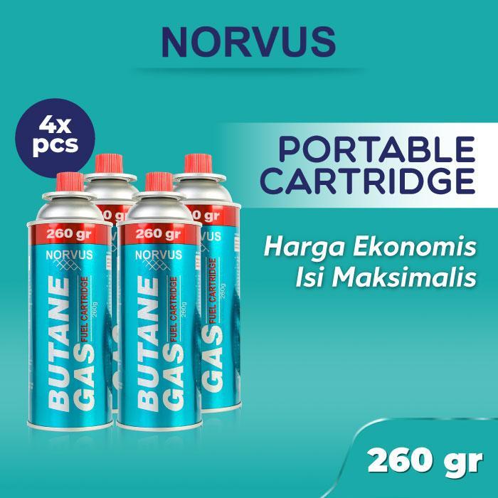 NORVUS - Bundling Portable Butane Gas 4 pcs 260g