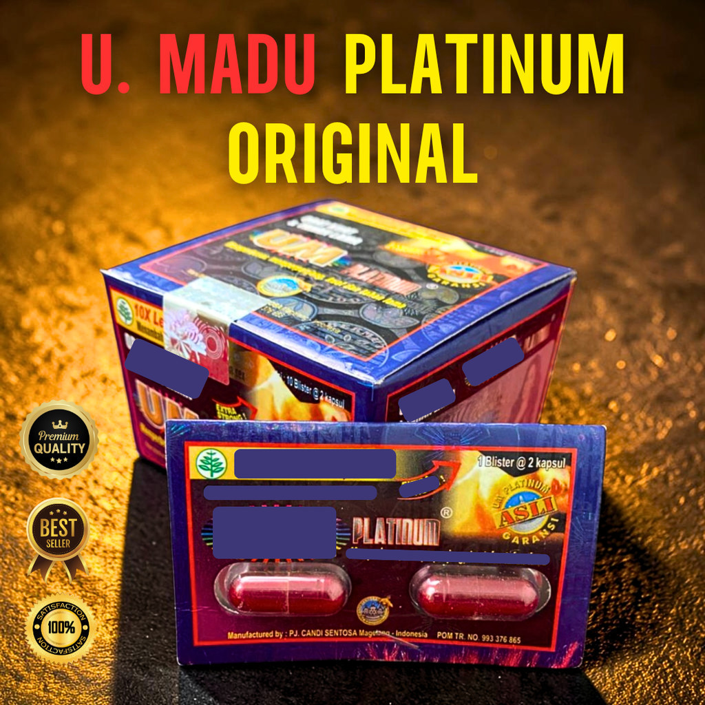 PLATINUM UM ORIGINAL 100% | UM PLATINUM KAPSUL KEMASAN BOX | MADU BUBUK