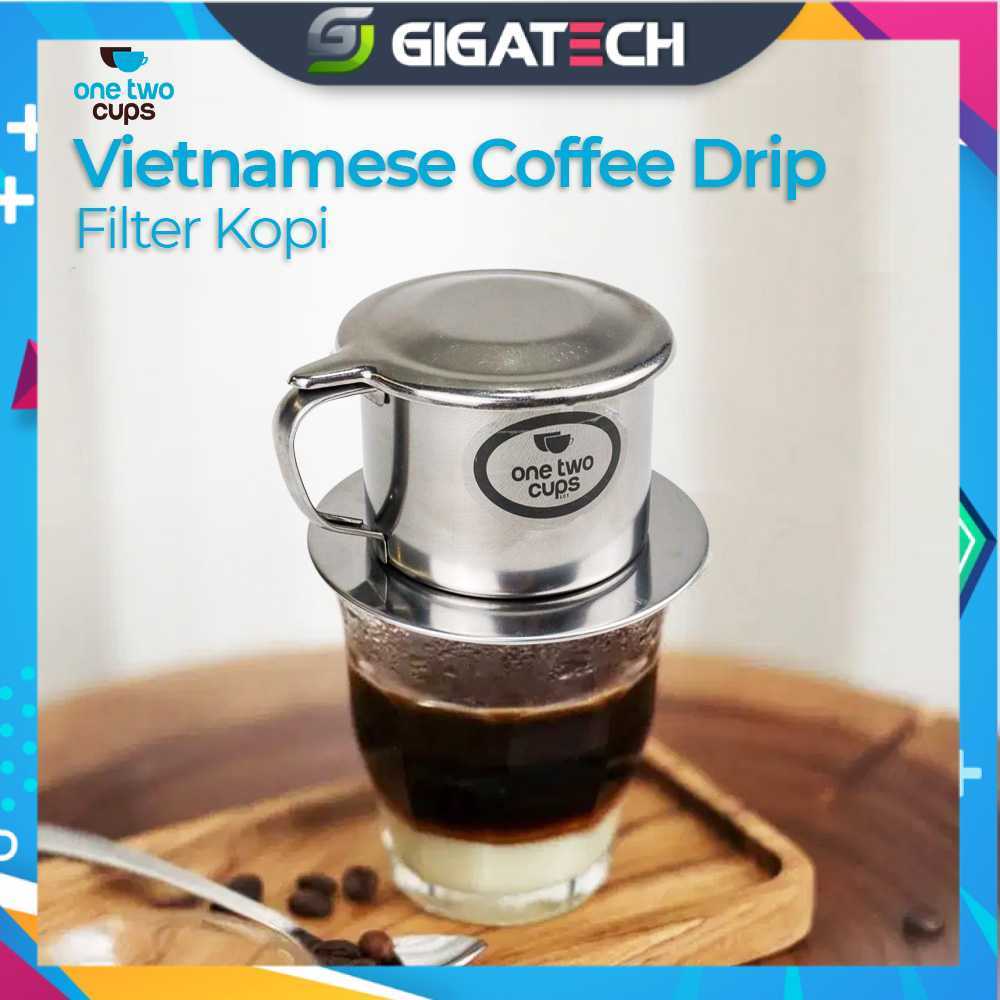 Saringan Kopi Filter Pot Vietnam Drip Coffee 180ml 8Q Cafe Caffe Maker Stainless Steel Original